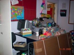 Before organizing the room